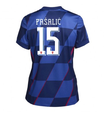 Kroatien Mario Pasalic #15 Replika Udebanetrøje Dame EM 2024 Kortærmet